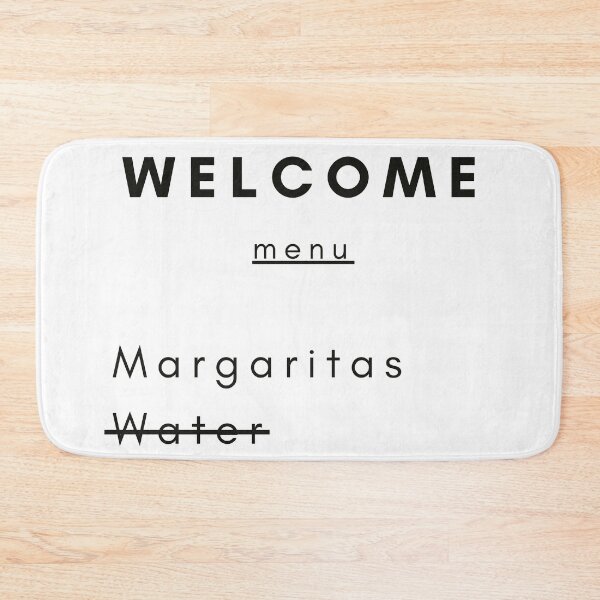 Item preview, Welcome menu margaritas white designed and sold by Con Inspo.
