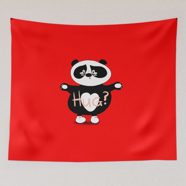 Item preview, Hug? - Cute Little Sad Panda, Panda Gifts designed and sold by Seopdesigns.