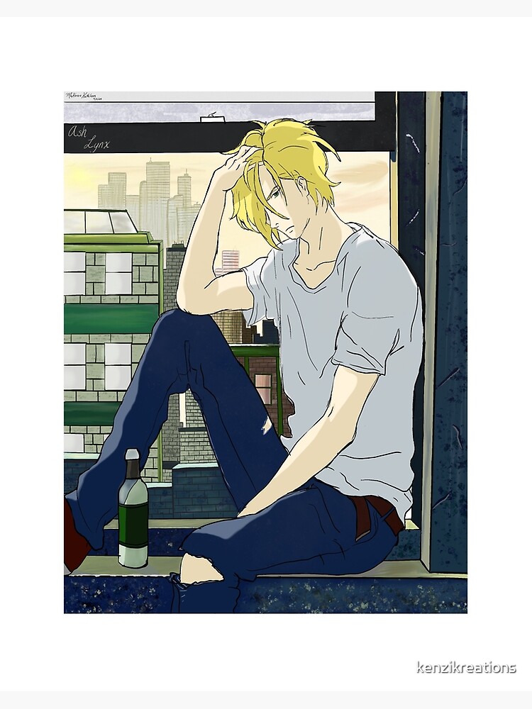 Banana Fish - Ash Lynx and Eiji Okumura Art Board Print for Sale