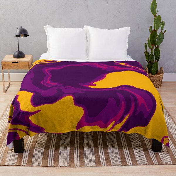 Item preview, Abstract Art - Marble - Purple Yellow designed and sold by Geometricshow.