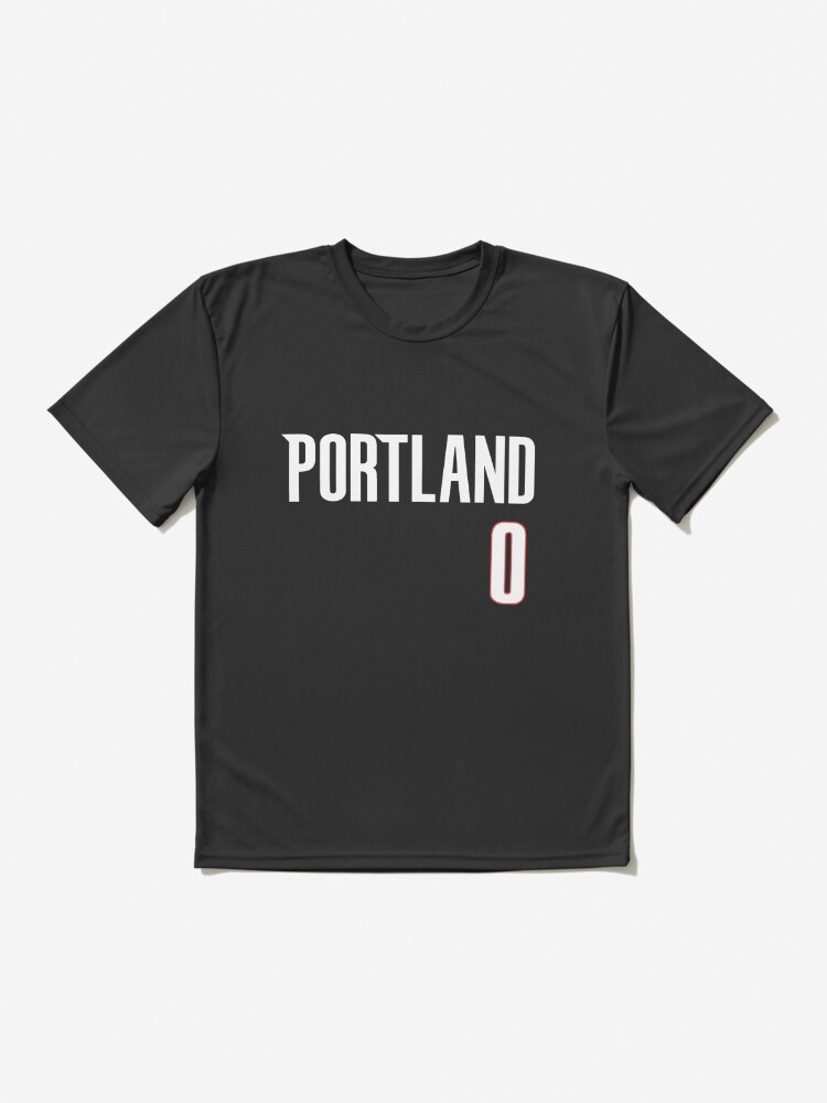 Damian Lillard Jersey, Portland Trailblazers, 0 Active T-Shirt for Sale  by NikhilAnisetti