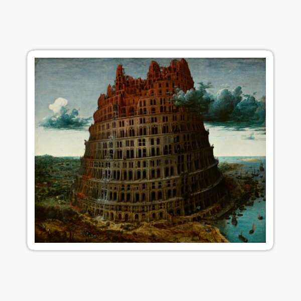 Item preview, The Tower of Babel - Painting by Pieter Bruegel the Elder designed and sold by Dator.