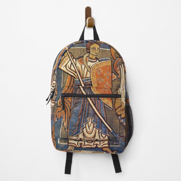 Item preview, ST. MICHAEL ARCHANGEL WITH DRAGON Antique Tapestry designed and sold by BulganLumini.