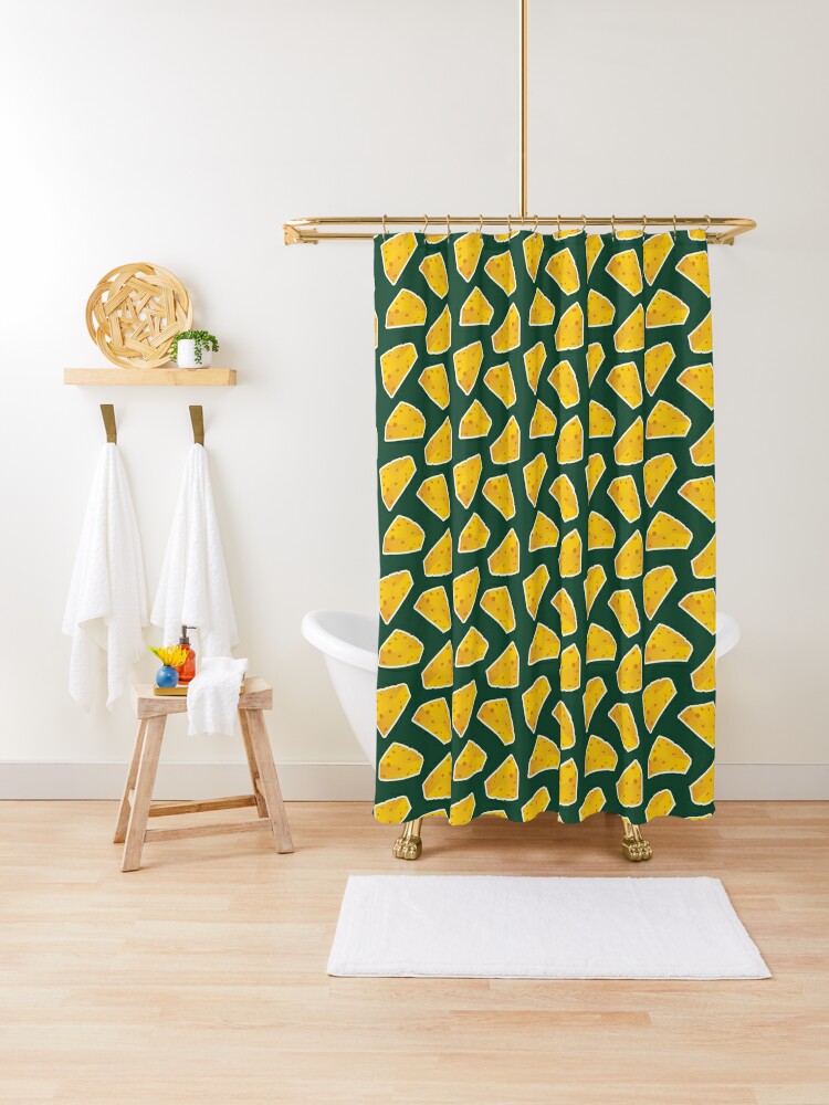 Green Bay Packers Pattern, Green Background Shower Curtain for Sale by  brittlouise