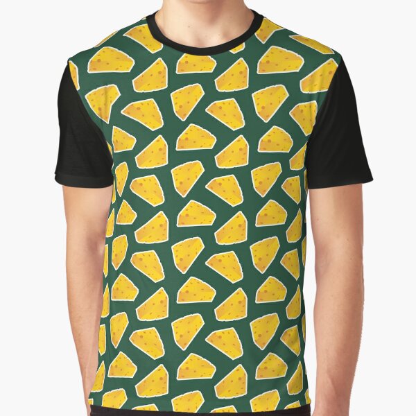 Green Bay Packers Pattern, Green Background Graphic T-Shirt Dress