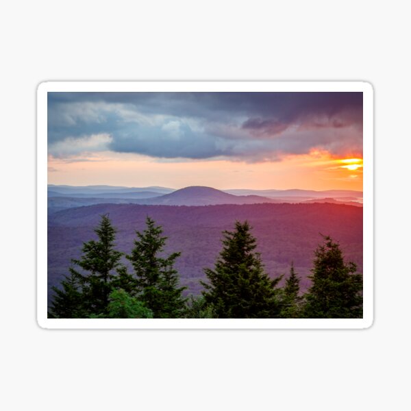 Colors Atop Spruce Knob Sticker
