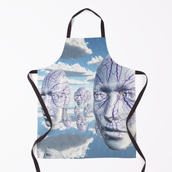 Item preview, Diembodied faces hover in surreal scene designed and sold by rolffimages.