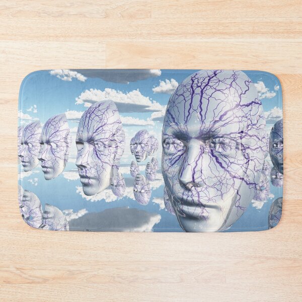 Item preview, Diembodied faces hover in surreal scene designed and sold by rolffimages.