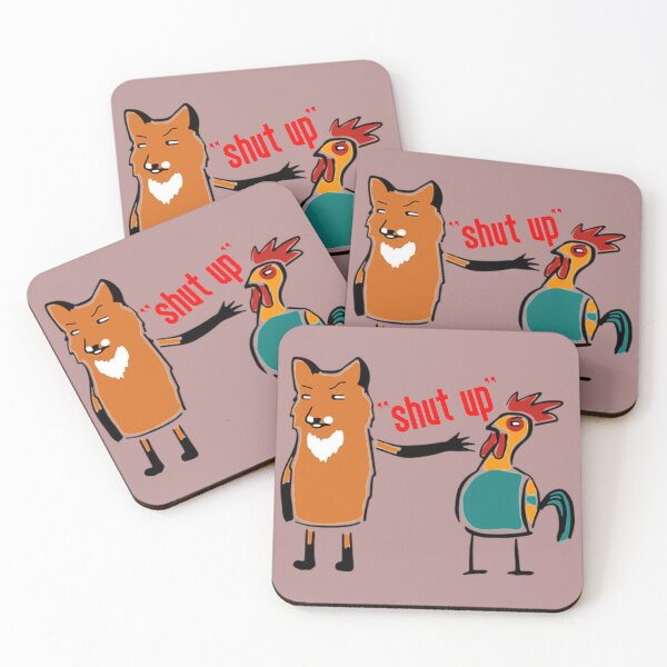 Item preview, " Shut Up " Funny Fox Shuting Up His Friend The Bird designed and sold by Seopdesigns.