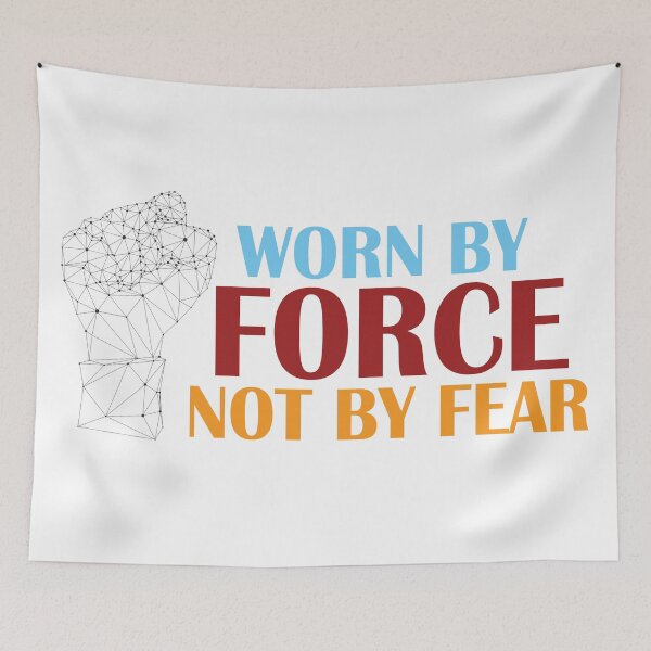 Item preview, Cool Worn By Force Mask Not By Fear designed and sold by Marstore.