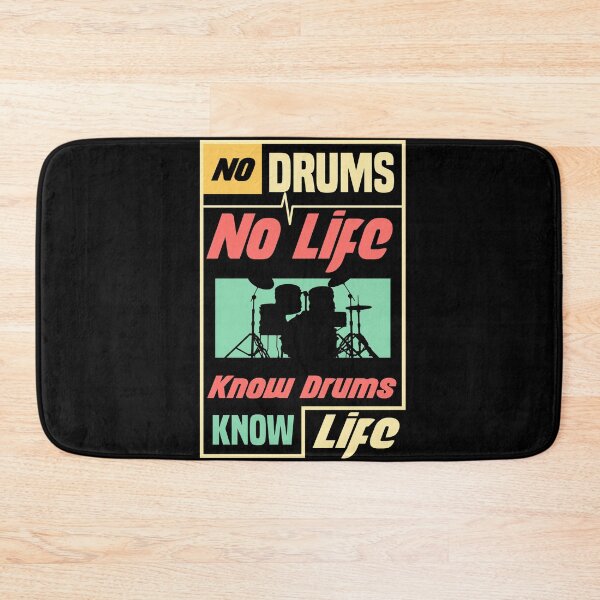 Item preview, No Drums No Life Know Drums Know Life - Drummer Percussionist  designed and sold by Sutra-Lotus-Co.