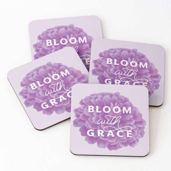 Item preview, Bloom With Grace Purple Floral Encouragement designed and sold by CreativelyAmy.