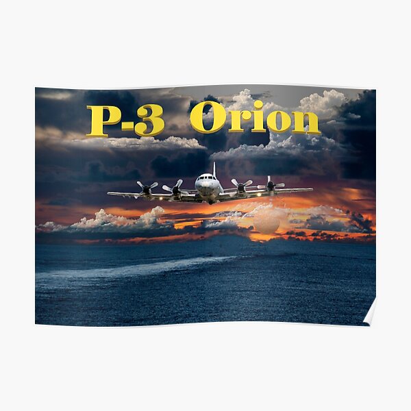 P-3 Orion low level target prosecution Poster