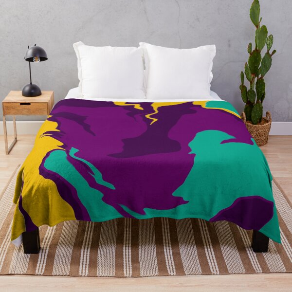 Item preview, Abstract Art - Marble - Purple Yellow Blue Aqua designed and sold by Geometricshow.