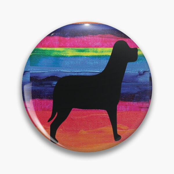 Item preview, Rainbow Collection Black Dog Pattern Art designed and sold by spicygarb.