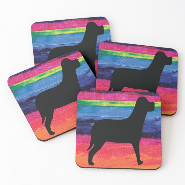 Item preview, Rainbow Collection Black Dog Pattern Art designed and sold by spicygarb.