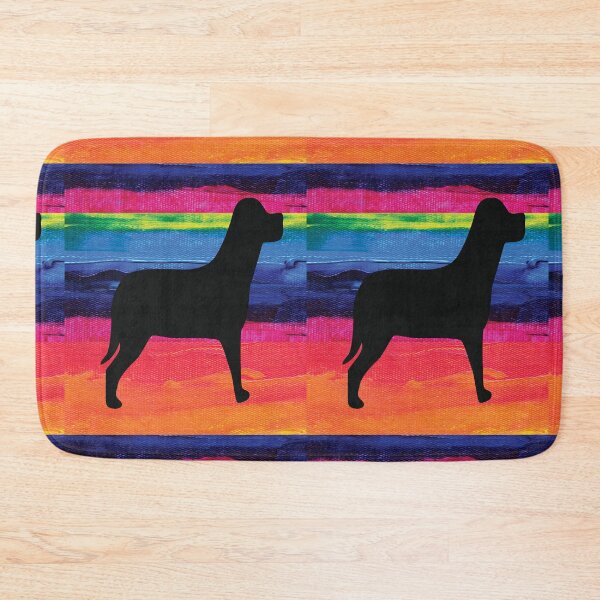 Item preview, Rainbow Collection Black Dog Pattern Art designed and sold by spicygarb.