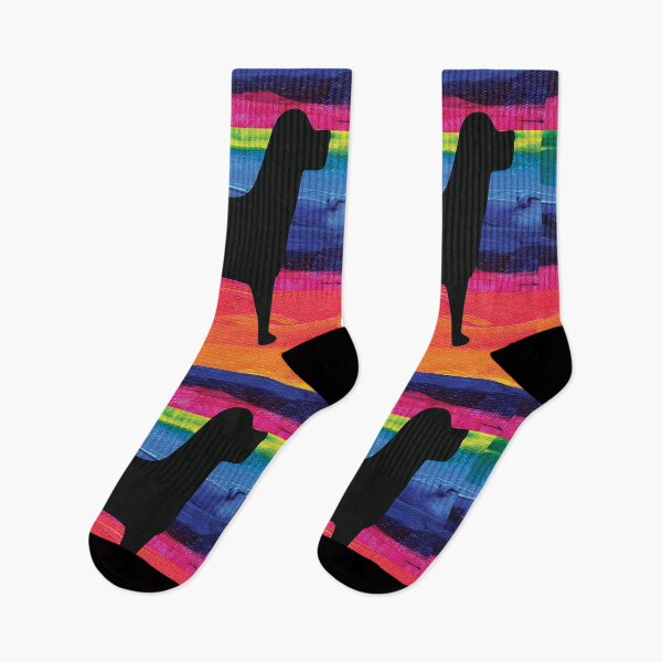 Item preview, Rainbow Collection Black Dog Pattern Art designed and sold by spicygarb.