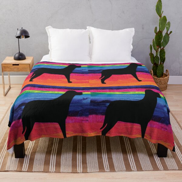 Item preview, Rainbow Collection Black Dog Pattern Art designed and sold by spicygarb.