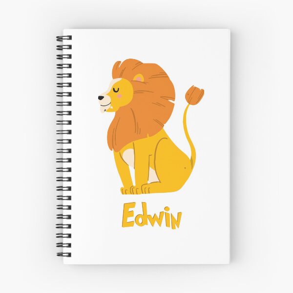 Item preview, Edwin Lion Baby Boy Wild Animal Name designed and sold by HelloFromAja.