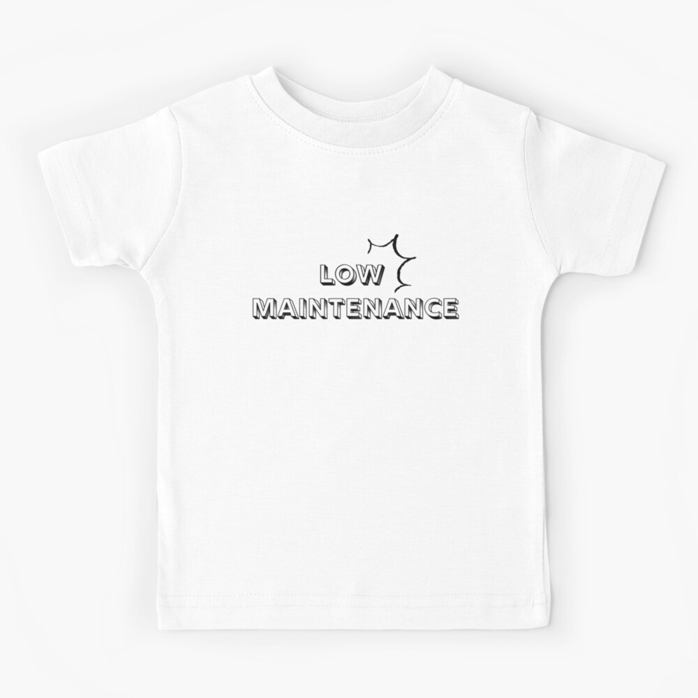 Low maintenance - white lie | Kids T-Shirt