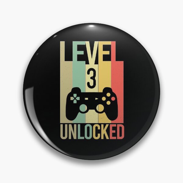 Item preview, Level 3 Unlocked Video Gamer Birthday 3rd designed and sold by khaled11591.