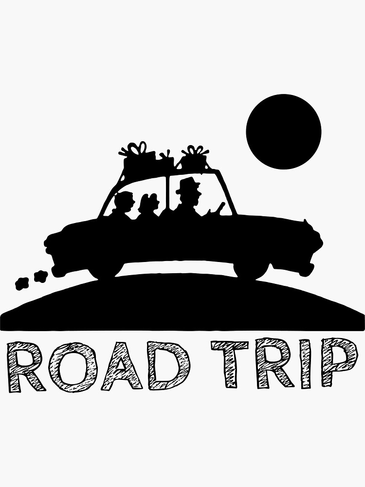 "Enjoy your next adventure with this Awesome Road Trip Design." Sticker