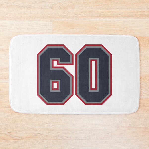 Item preview, 60 Navy Grey Red Sports Number Sixty designed and sold by HelloFromAja.