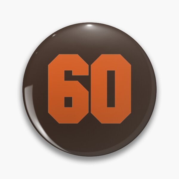 Item preview, 60 Number Cleveland Sports Sixty Brown Jersey designed and sold by HelloFromAja.