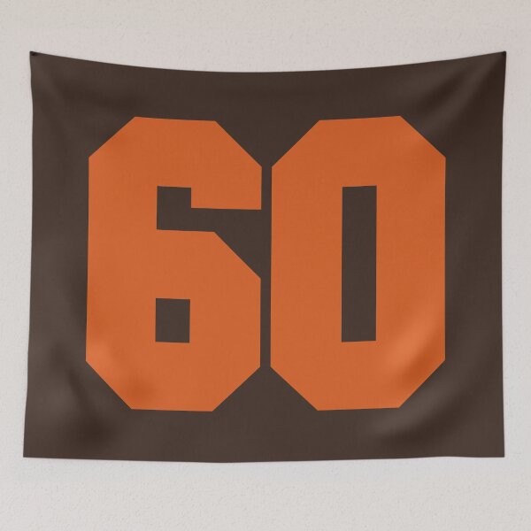 Item preview, 60 Number Cleveland Sports Sixty Brown Jersey designed and sold by HelloFromAja.
