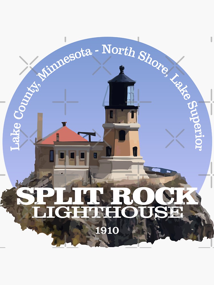 Thumbnail 3 of 3, Sticker, Split Rock Lighthouse designed and sold by curranmorgan.