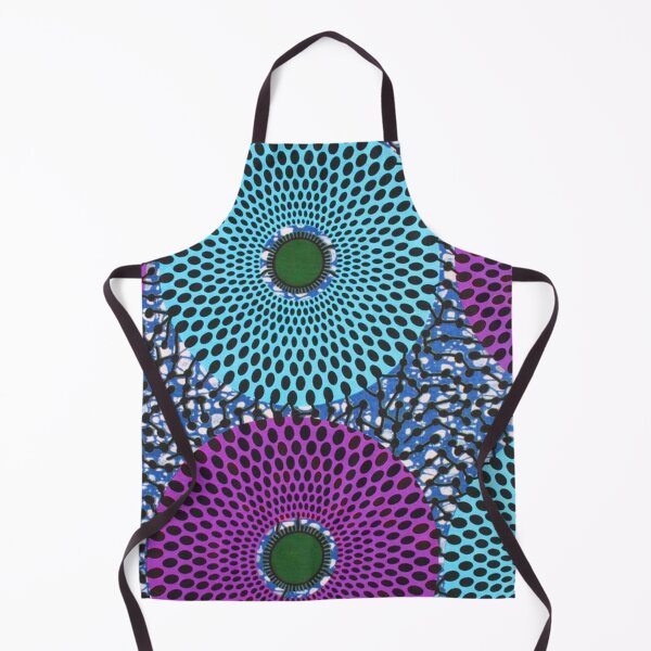 Item preview, Purple and Teal African Wax Print designed and sold by africanvisuals.