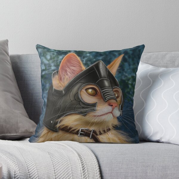 Warrior Cat Throw Pillow