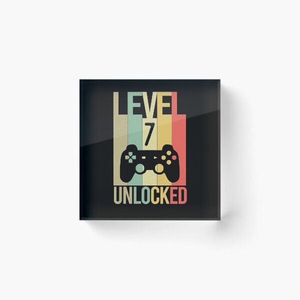 Item preview, Level 7 Unlocked Video Gamer Birthday 7th designed and sold by khaled11591.
