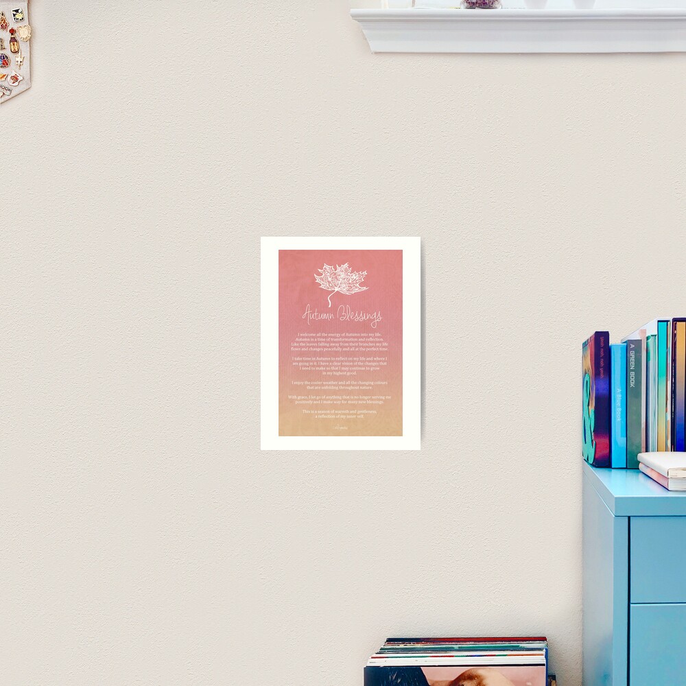 Affirmation - Autumn Blessings Art Print