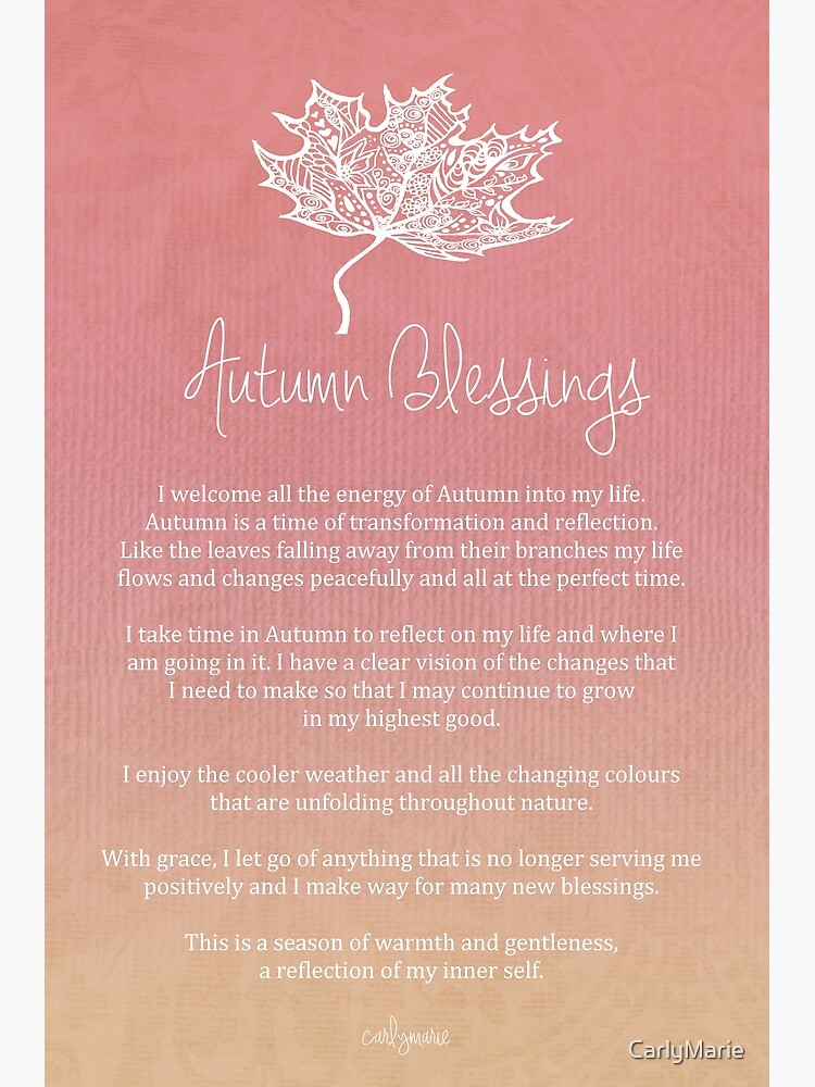 Affirmation - Autumn Blessings by CarlyMarie