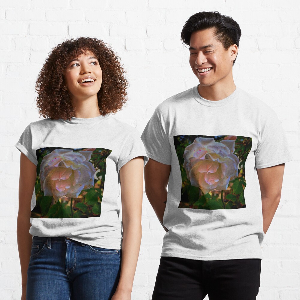 White roses on a Blue sky By Yannis Lobaina Classic T-Shirt