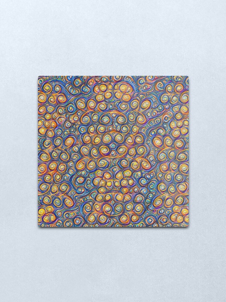 Alternate view of Grapes #DeepDream #Art Metal Print