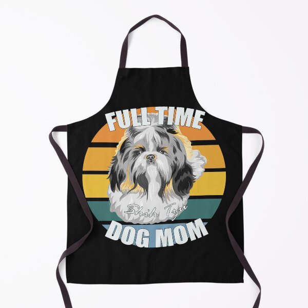 Item preview, Full Time Shih Tzu Dog Mom- Retro Vintage Sunset designed and sold by EvaWolf.