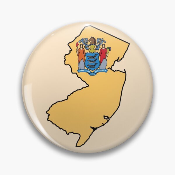 Item preview, New Jersey state with map designed and sold by okunicka.