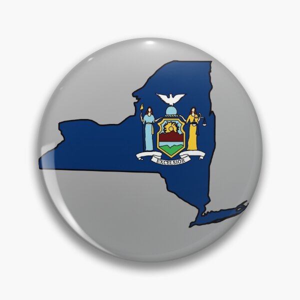 Item preview, New York state with flag designed and sold by okunicka.