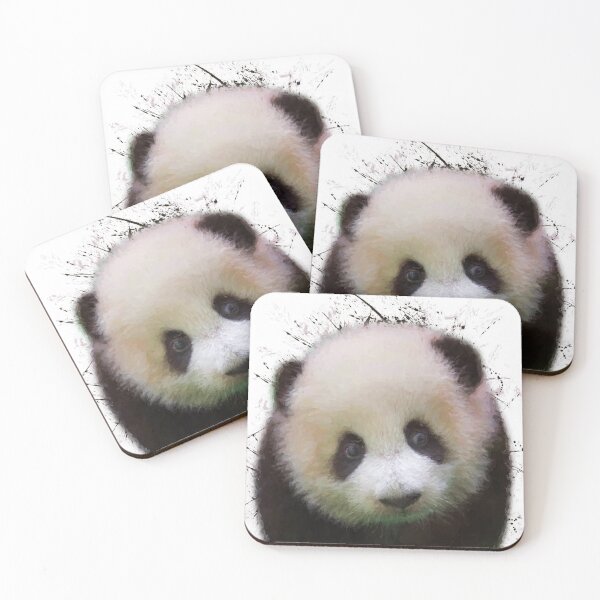 Item preview, Panda watercolor animals nursery print designed and sold by DelzStudio.