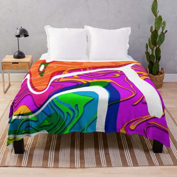 Item preview, Cool Classic Colorful Geometric Line Pattern / Liquid Psychedelic Art designed and sold by GuitarZan's.