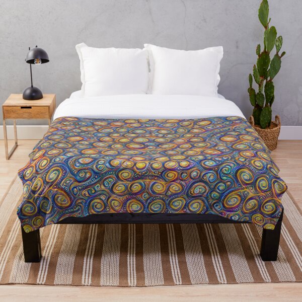 Grapes #DeepDream #Art Throw Blanket