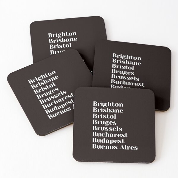 Item preview, Exciting B Cities To Discover designed and sold by Art With Impact – Statement Art & Apparel for Deep Thinkers.
