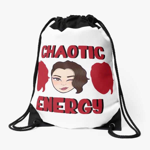 Chaotic energy Drawstring Bag