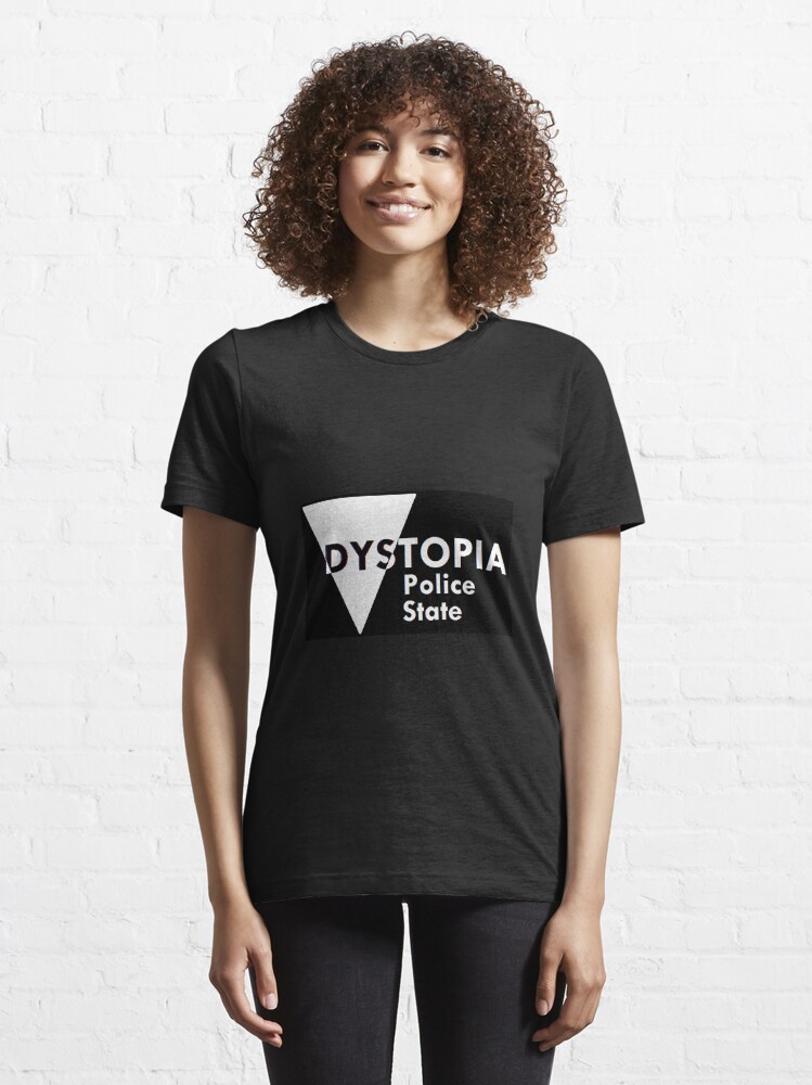 Alternate view of Dystopia Police State Victoria black Essential T-Shirt