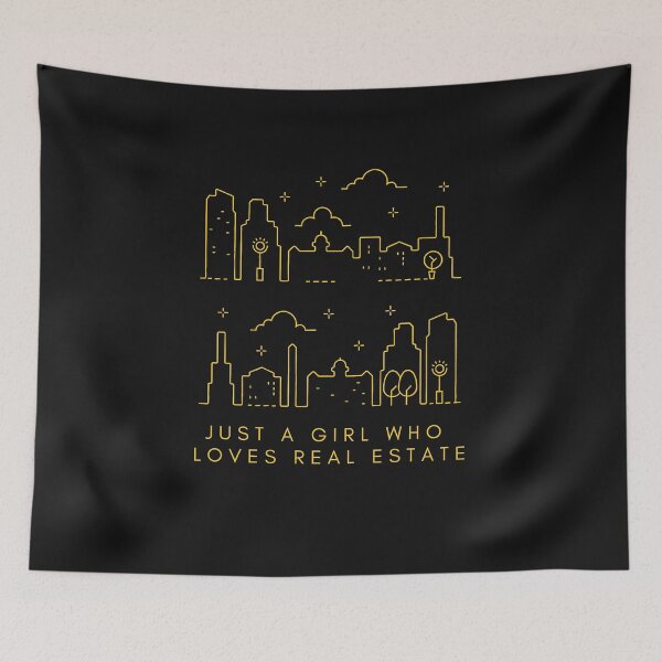 Item preview, Just a Girl Who Loves Real Estate  designed and sold by ThoughtJumble.