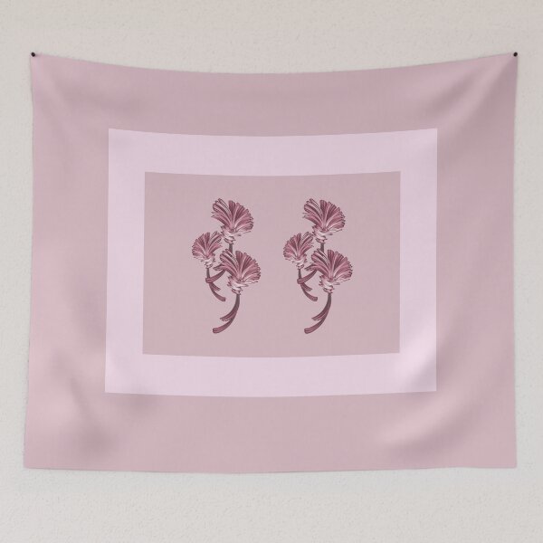 Item preview, Shades of pink with a beautiful twin flower design  designed and sold by PetaJaneHome.
