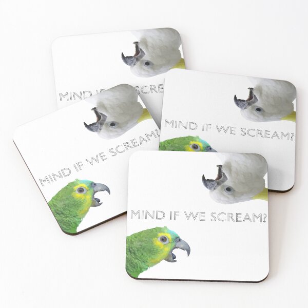 Item preview, Do you mind if we scream? Parrots designed and sold by wendy4496.